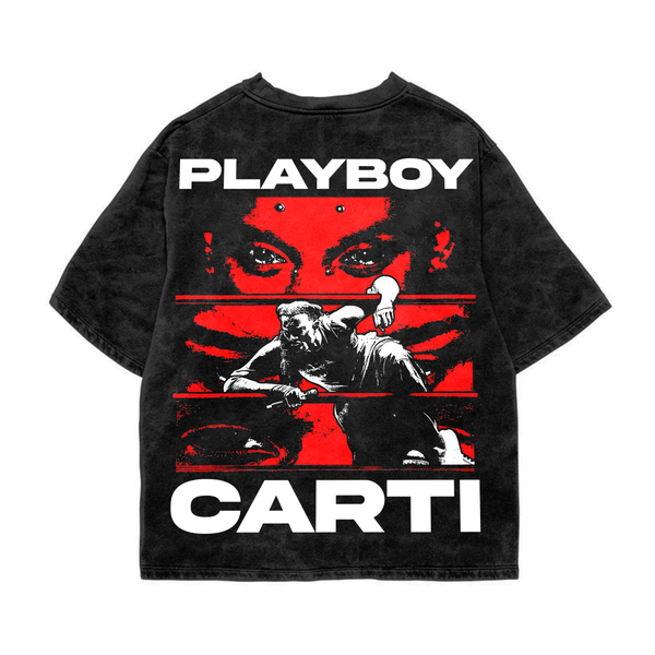 Vamp Carti Acid Wash Oversized Tee