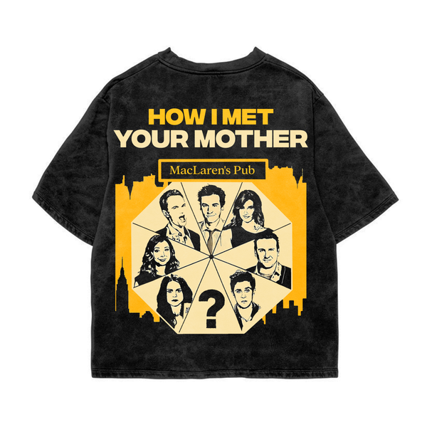 HIMYM Acid Wash Oversized Tee