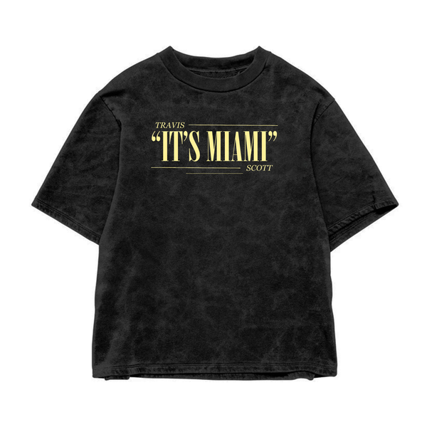 Miami Mugshot Acid Wash Oversized Tee