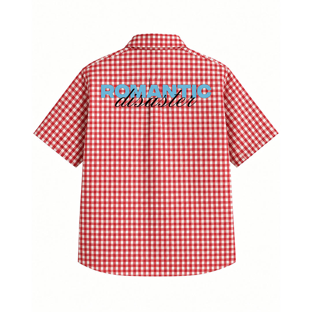 Romantic Disaster Red Picnic Oxford Shirt