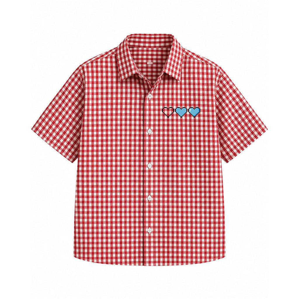 Kiss Like It’s Over Red Picnic Oxford Shirt
