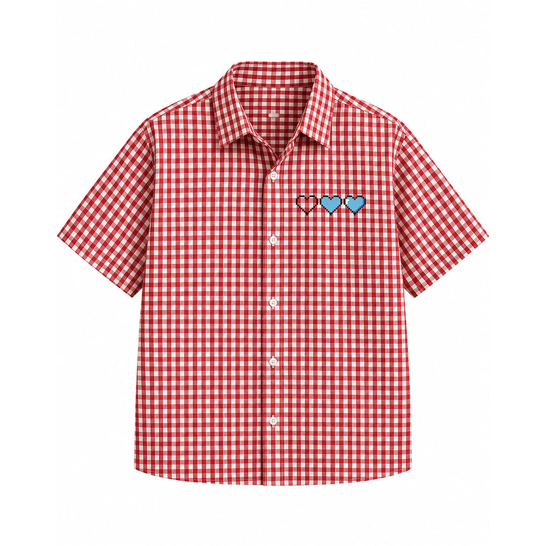 Kiss Like It’s Over Red Picnic Oxford Shirt