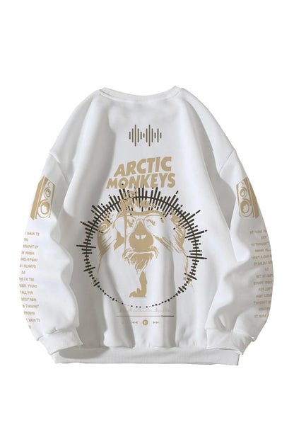 Arctic Monkeys Designed Oversized Sweatshirt