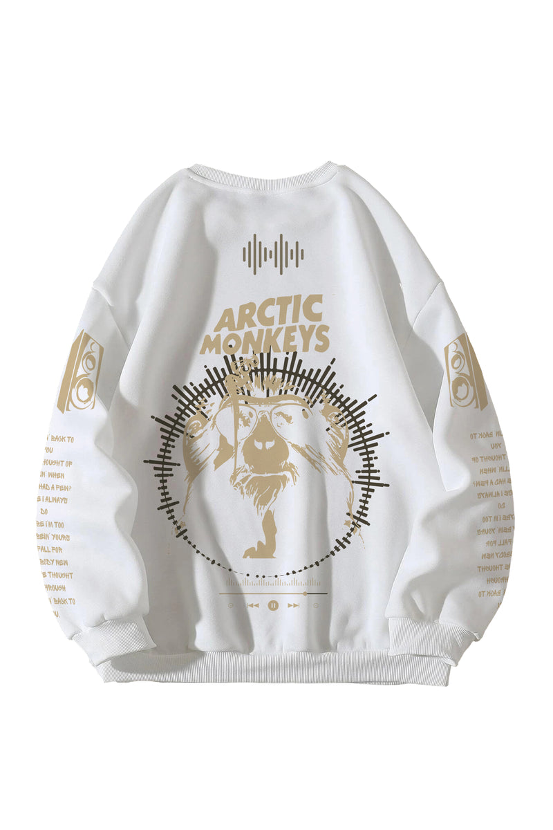 Arctic Monkeys Designed Oversized Sweatshirt