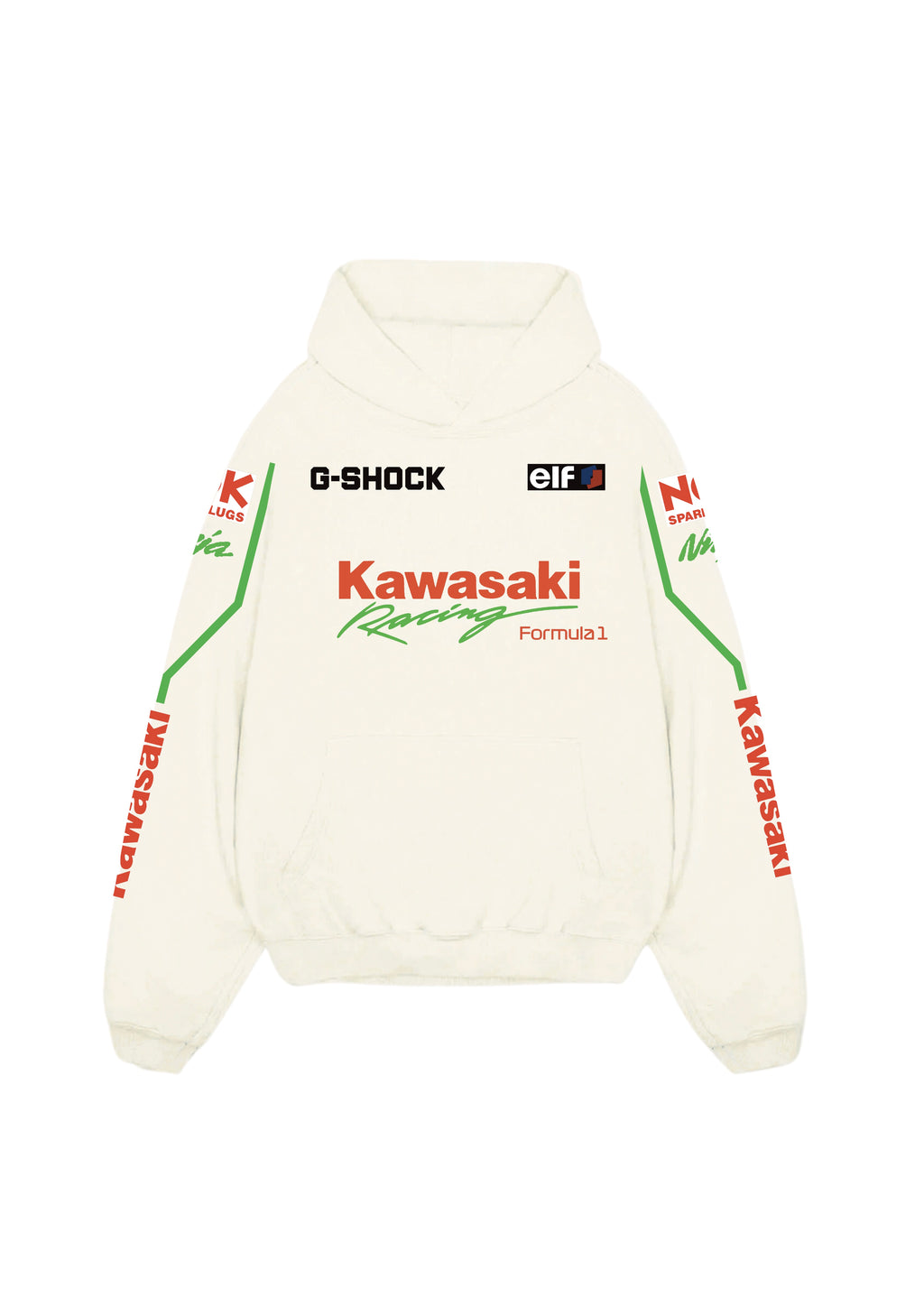 Kawasaki Designed Oversized Hoodie