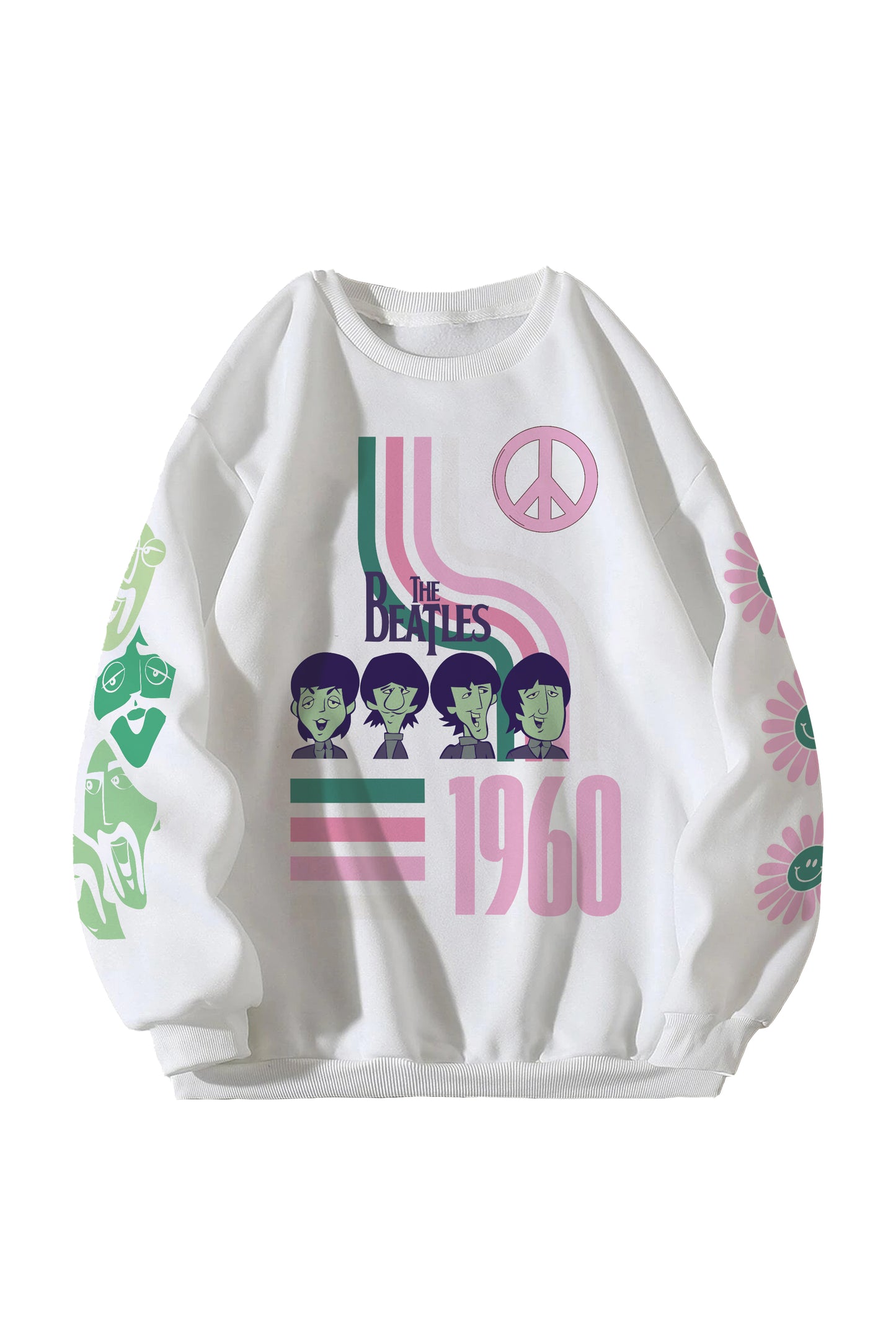 The Beatles Designed Oversized Sweatshirt