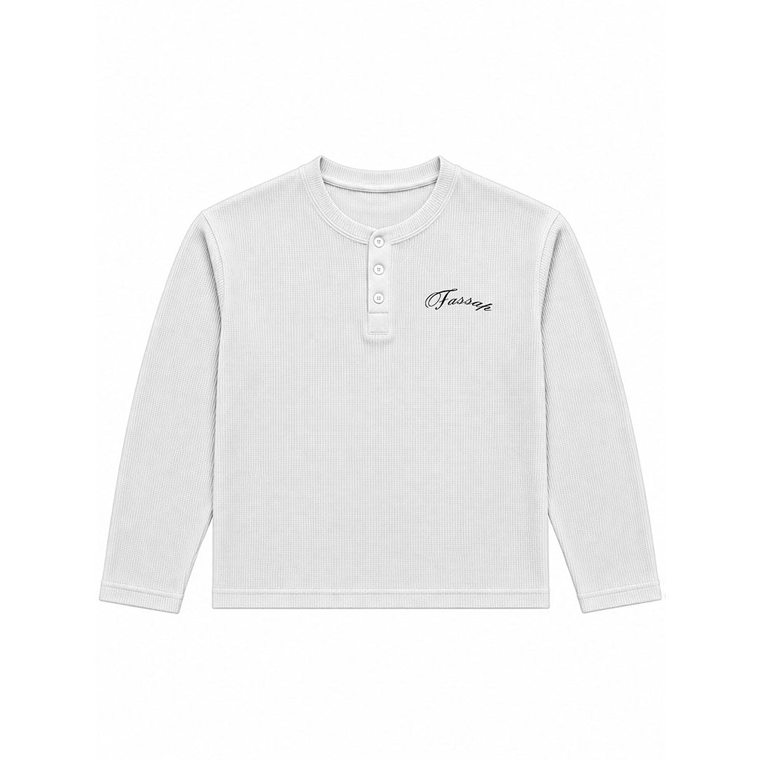 Kiss Like It’s a Crime Scene Henley Tee